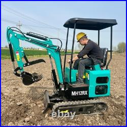 AGT Mini Excavator 1Ton Digger Tracked Crawler 13.5HP RATO Gas Engine EPA MH12RX