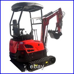 AGT Mini Excavator 1.4-Ton Kubota Diesel Engine with Side Swing Boom&Pilot Control