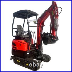 AGT Mini Excavator 1.4-Ton Kubota Diesel Engine with Side Swing Boom&Pilot Control