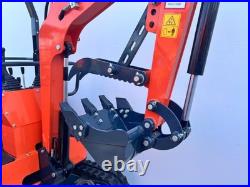 AGT Mini Excavator 1-Ton Digger Tracked Crawler 13.5 HP B&S Gas Engine EPA New