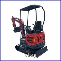 AGT Mini Excavator 1-Ton Digger Tracked Crawler 13.5 HP B&S Gasoline Engine EPA