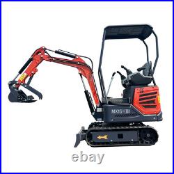 AGT Mini Excavator 1-Ton Digger Tracked Crawler 13.5 HP B&S Gasoline Engine EPA