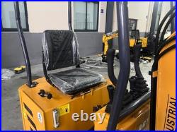 AGT Mini Excavator Digger withHydraulic Thumb&Side Swing Boom B&S Gas Engine 1 Ton