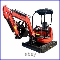 AGT Mini Excavator Track Digger Kubota Diesel Engine 3 Cylinders Hydraulic Thumb
