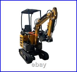 AGT Mini Excavator Tracked Digger withB&S Engine Pilot Control/Thumb clip/Ripper