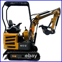 AGT Mini Excavator Tracked Digger withPilot Control 13.5HP Gas B&S XR2100 Engine