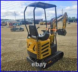 AGT Mini Excavator Tracked Digger withPilot Control 13.5HP Gas B&S XR2100 Engine