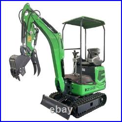 AGT Mini Excavator withSwing Boom Hydraulic Thumb Pilot Control B&S Engine Digger