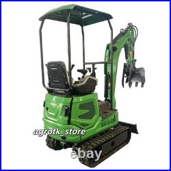 AGT Mini Excavator withSwing Boom Hydraulic Thumb Pilot Control B&S Engine Digger