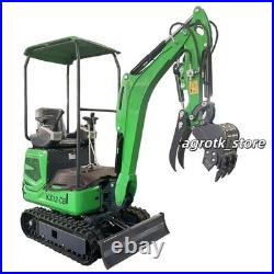 AGT Mini Excavator withSwing Boom Hydraulic Thumb Pilot Control B&S Engine Digger