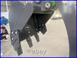 AGT Mini Excavator withSwing Boom Hydraulic Thumb Pilot Control B&S Engine Digger