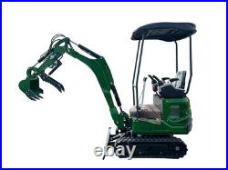 AGT Mini Excavator withside swing 13.5HP 1Ton Tracked Crawler B&S Gas Engine New