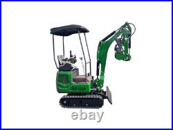 AGT Mini Excavator withside swing 13.5HP 1Ton Tracked Crawler B&S Gas Engine New
