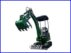 AGT Mini Excavator withside swing 13.5HP 1Ton Tracked Crawler B&S Gas Engine New