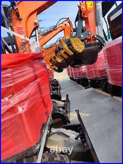 AGT NEW 13.5 HP 1-Ton Mini Excavator Digger Tracked Crawler B&S Gas Engine EPA