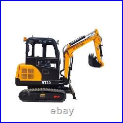 AGT NT30 Mini Excavator Crawler Digger Tracked 3 Ton Yanmar/Kubota Engine CE/EPA