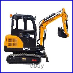 AGT New NT30 3Ton KUBOTA Diesel Mini Hydraulic Excavator Crawler Digger 24HP