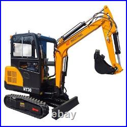 AGT New NT30 3Ton KUBOTA Diesel Mini Hydraulic Excavator Crawler Digger 24HP