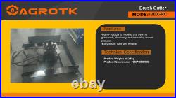 AGT RC Mini Excavator Mower Brush Cutter