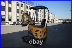 Agrotk 13.5HP Mini Excavator B&S Engine Gas Digger Tracked Crawler withThumb Clamp