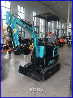 Agrotk 13.5 HP 1.2 ton Mini Excavator Digger Tracked Crawler with Thumb