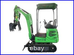 Agrotk 1 Ton Mini Excavator B&S Engine Hydraulic Thumb Digger Tracked Crawler