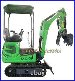 Agrotk 1 Ton Mini Excavator B&S Engine Hydraulic Thumb Digger Tracked Crawler