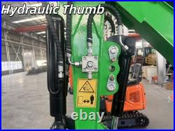 Agrotk 1 Ton Mini Excavator B&S Engine Hydraulic Thumb Digger Tracked Crawler