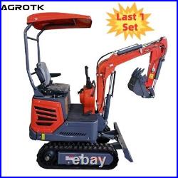 Agrotk 2023 1.4 Ton New Mini Excavator Rubber Track Excavator B&S LCT Engine