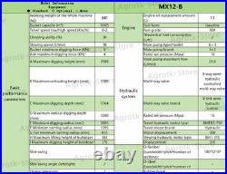 Agrotk 840KG Mini Excavator withPilot Control 13.5 HP Gas B&S Engine Track Digger Agrotk 840KG Mini Excavator withPilot Control 13.5 HP Gas B&S Engine Track Digger