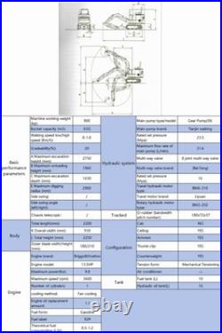Agrotk Mini Excavator Digger 13.5hp Gas Briggs & Stratton Engine Tracked Crawler