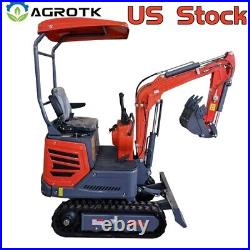 Agrotk New 1.4 Ton New Mini Excavator Rubber Track Excavator B&S LCT Engine