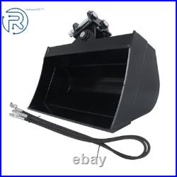 Attachments 600mm Plain Tilting Bucket Suitable For 1 Ton Hydraulic Excavator