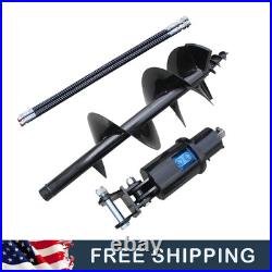 Auger Drill 200mm Drill Diameter for 1-1.5 Ton Mini Excavator with Pins Hoses US