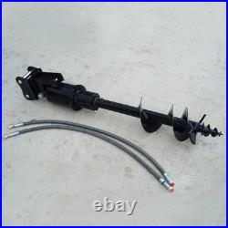 Auger Drill 200mm Drill Diameter for 1-1.5 Ton Mini Excavator with Pins Hoses US