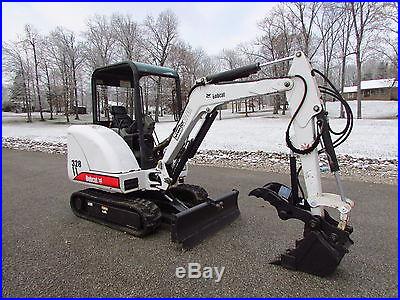 BOBCAT 328D MINI EXCAVATOR / ONLY 1985 HOURS / NEW HD HYDRAULIC THUMB / N R