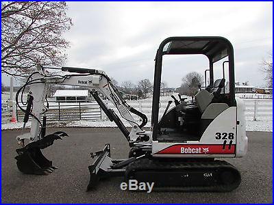 BOBCAT 328D MINI EXCAVATOR / ONLY 1985 HOURS / NEW HD HYDRAULIC THUMB / N R