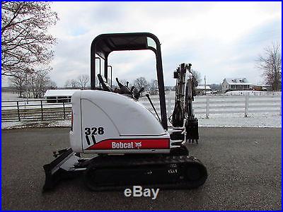 BOBCAT 328D MINI EXCAVATOR / ONLY 1985 HOURS / NEW HD HYDRAULIC THUMB / N R