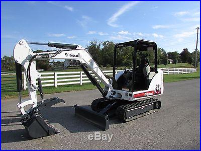 BOBCAT 331D MINI EXCAVATOR / 2550 HOURS / HYD THUMB / 2-SPEED / EXC COND / NR