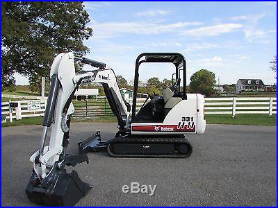 BOBCAT 331D MINI EXCAVATOR / 2550 HOURS / HYD THUMB / 2-SPEED / EXC COND / NR