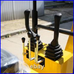 BRAND NEW 1 Ton Mini Hydraulic Excavator Digger Tracked Crawler 13.5HP EPA+Auger