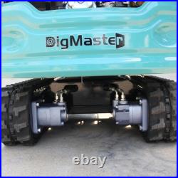 BRAND NEW 1 Ton Mini Hydraulic Excavator Digger Tracked Crawler 13.5HP EPA+Auger