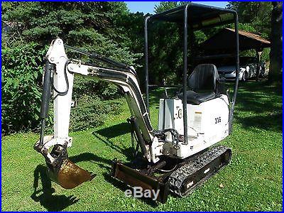 Bobcat 316 mini excavator, 519 hrs