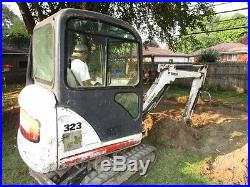 Bobcat 323 mini excavator