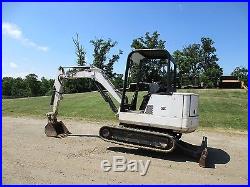 Bobcat 334 Mini Excavator 24 bucket kubota diesel rubber tracks low hours orops