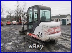 Bobcat 334 Mini Excavator With Cab