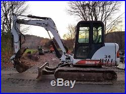 Bobcat 341 Excavator Hydraulic Thumb Cab Ready 2 Work In Pa! We Ship Nationwide