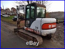 Bobcat 341 Excavator Hydraulic Thumb Cab Ready 2 Work In Pa! We Ship Nationwide