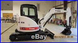 Bobcat 430 Mini excavator, Heat and air, thumb, steel tracks