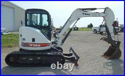 Bobcat 435 HAG Enclosed Cab Mini Excavator Hydraulic Thumb AC